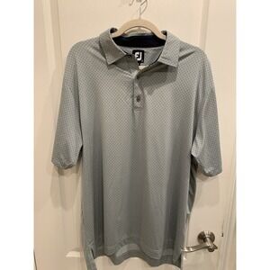 Footjoy Golf Polo Mens Size Large Patterned Shirt stretch breathable